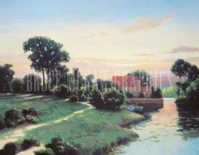 Old Mill Bluestone art print by Max Hayslette