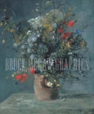 Flowers in a Vase, c. 1866 art print by Pierre Auguste Renoir