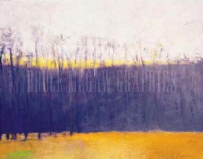 Gray Violet Landscape art print by Wolf Kahn