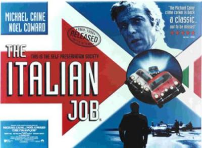 The Italian Job art print by British Quad Movie Poster
