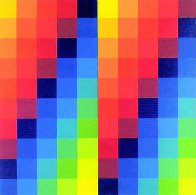 10 vertikale systematische Farbreihen art print by Johannes Itten