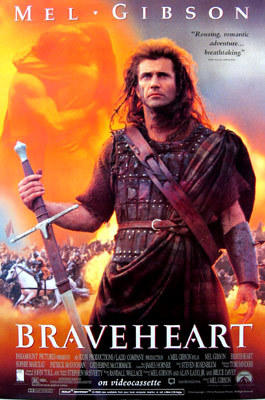 Braveheart - orange art print by US Movie Poster