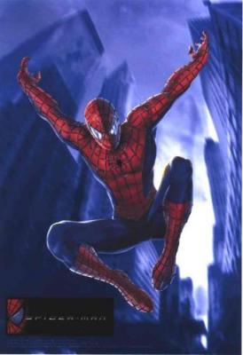 Spiderman - blue flying