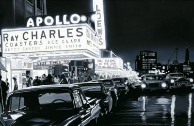 Ray Charles, Apollo art print by Alain Bertrand