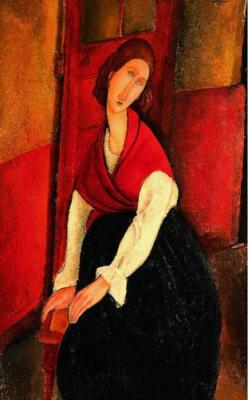 Portrait de Jeanne H�buterne art print by Amedeo Modigliani
