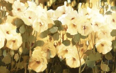 Cluster Of Blooms art print by Ann Neate