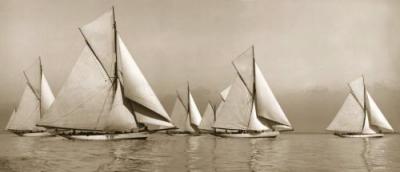 Ryde Town Cup, 1903 art print by Beken of Cowes