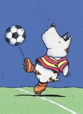 Kick Around art print by Caroline Jayne Church