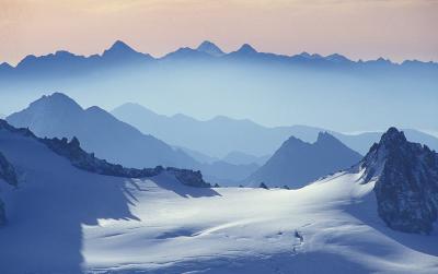 The Alps from the Slopes of Mont Blanc art print by David Noton