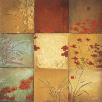 Poppy Nine Patch art print by Don Li-Leger