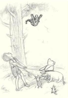 Come on, it's easy! art print by E.H. Shepard