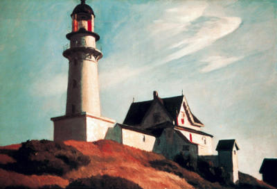 Lighthouse at Two Lights art print by Edward Hopper