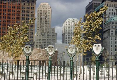 Binoculars, Battery Park, NY art print by Ernst Haas