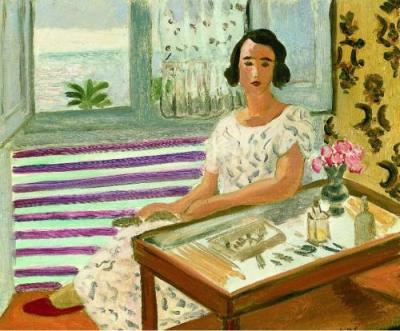 Femme Assise � sa Coiffeuse art print by Henri Matisse