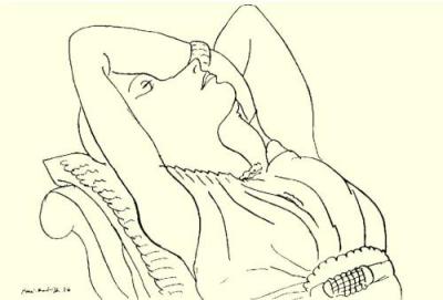 Femme Endormie art print by Henri Matisse