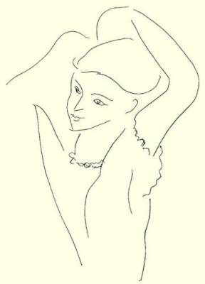 Jeune Fille art print by Henri Matisse