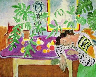 Still Life with Sleeping Woman art print by Henri Matisse