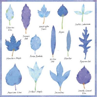 Blue Leaves art print by Hiromi Kawada