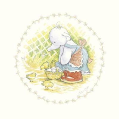 Easter Chicks art print by Hunter