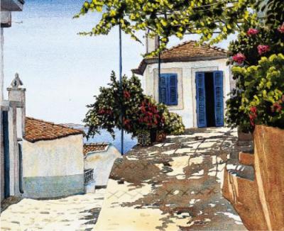 Shaded Slope art print by Ilana Richardson