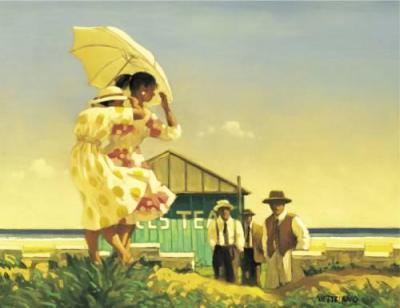 A Very Dangerous Beach art print by Jack Vettriano