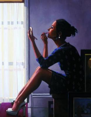 Only the Deepest Red II art print by Jack Vettriano