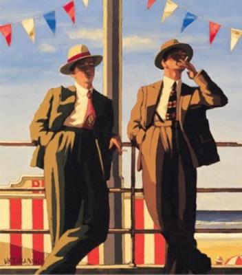 Seaside Sharks art print by Jack Vettriano