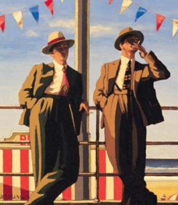 Seaside Sharks art print by Jack Vettriano
