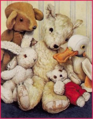 Old Bear & His Friends art print by Jane Hissey