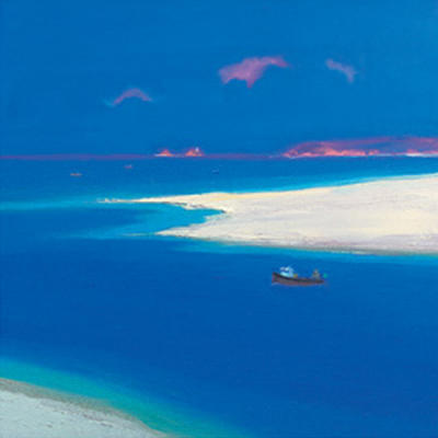 April Fishing art print by John Miller