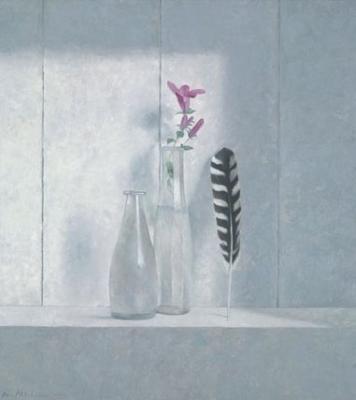 Still Life With Feather art print by Kees Alderliesten
