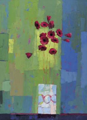 Pink and Lovely Lime art print by Kirsty Wither