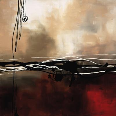 Symphony in Red and Khaki I art print by Laurie Maitland