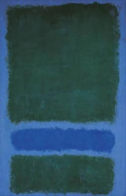 Untitled (Green, Blue, Green on Blue), 1968 art print by Mark Rothko