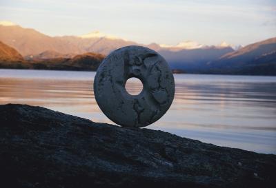 Lakebed Clay Circle art print by Martin Hill