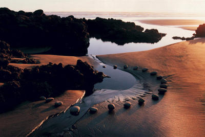 Stream Stone Circle art print by Martin Hill