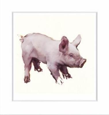Little Pink Pig art print by Michael J. Austin