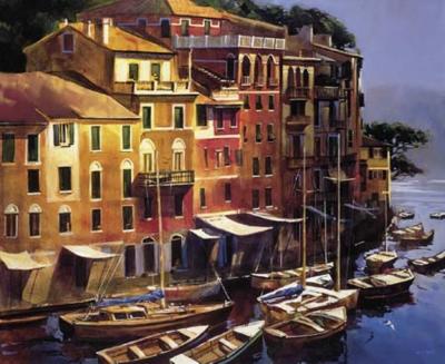 Mediterranean Port art print by Michael O'Toole