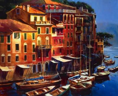 Mediterranean Port art print by Michael O'Toole