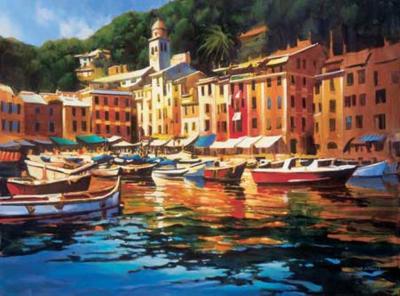 Portofino Colors art print by Michael O'Toole