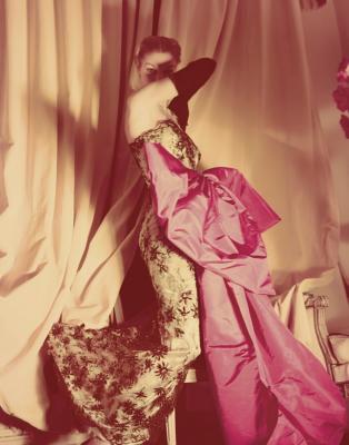 Balenciaga Dress, Regine, Vogue 1950 art print by Norman Parkinson