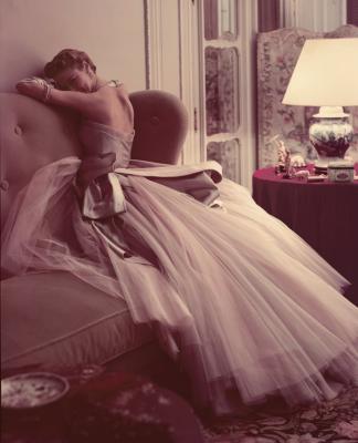 Jeannie Patchett, Paris, Vogue 1950 art print by Norman Parkinson