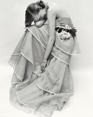 Tiered Evening Dress, March, 1951 art print by Norman Parkinson