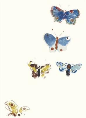 Five Butterflies art print by Odilon Redon