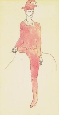 Arlequin et Cheval art print by Pablo Picasso