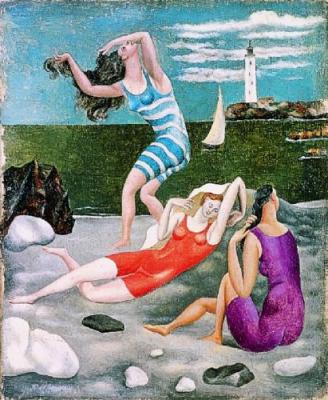Bathers art print by Pablo Picasso