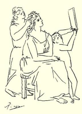La Toilette art print by Pablo Picasso
