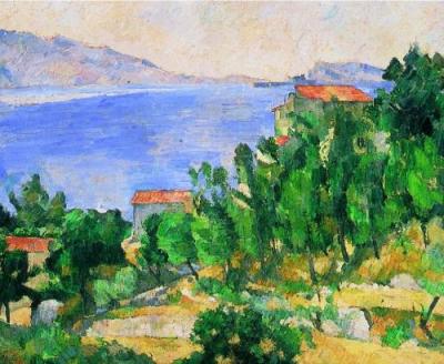 Bay of L'Estaque art print by Paul Cezanne