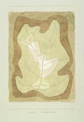 Exposed Leaf art print by Paul Klee