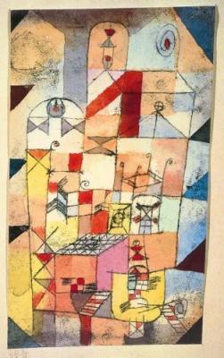 Haus - Inneres art print by Paul Klee